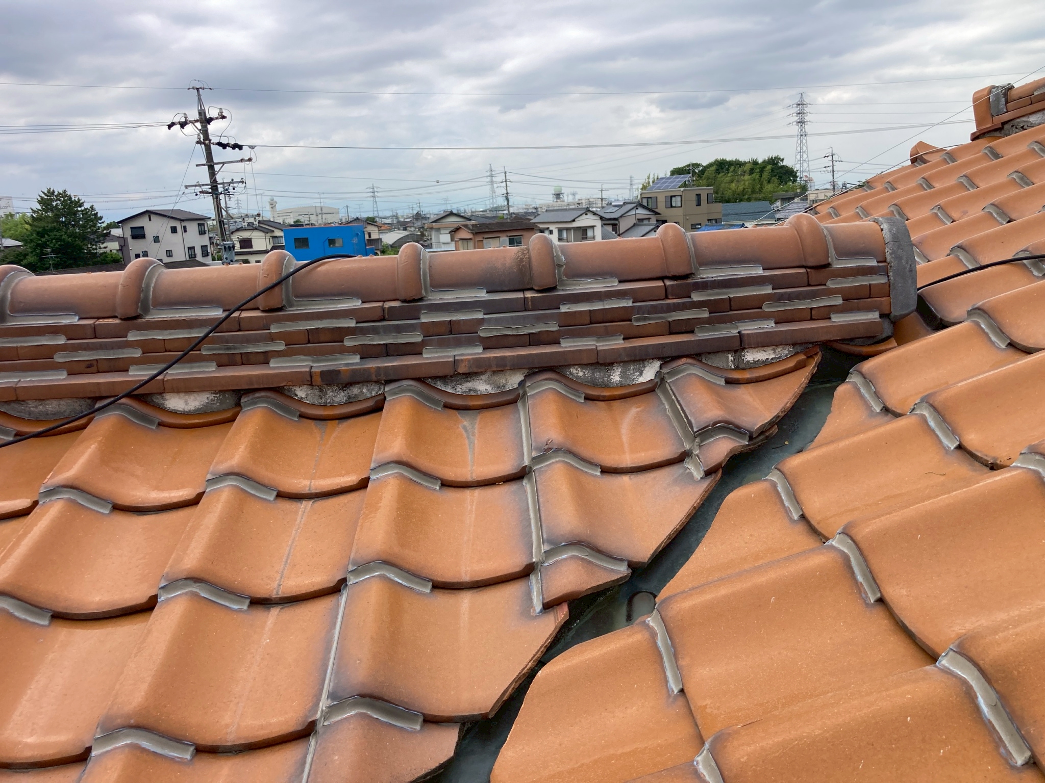 棟を横から見たところ